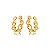 Brinco Elos Lisos - Ouro - Imagem 1