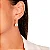 Brinco Gota Cristal Cravejado - Ouro - Imagem 2