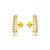 Brinco Ear Hook Cravejado  - Ouro - Imagem 1