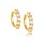 PIERCING DUPLO MICRO ZIRCÔNIA - OURO - Imagem 1