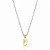 Choker Riviera Letra F Bicolor - Imagem 1