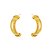 Brinco Detalhado Liso - Ouro - Imagem 1