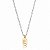 Choker Riviera Letra E Bicolor - Imagem 1