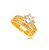 Anel Duplo Cravejado Cristal. - Ouro 17 - Imagem 1
