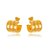 Brinco Fileiras Lisas. - Ouro - Imagem 1