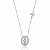 Colar Religioso Nossa Senhora Micro Zircônia - Ródio Branco - Imagem 1