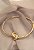 CHOKER ARO ENTRELAÇO - BANHO OURO - Imagem 4