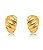 Brinco Torcido Liso - Ouro - Imagem 1