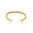 Bracelete Semijoia Torcido Liso - Ouro - Imagem 1