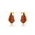 Brinco Esmaltado Marrom - Ouro - Imagem 1