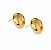 Brinco Redondo Liso - Ouro - Imagem 2