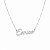 Colar Personalizado Nome em Prata 925 com Moissanite - Imagem 1