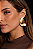 Brinco Orgânico Escultural – Banho de Ouro Amarelo 18K - Imagem 2