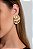 Brinco Orgânico Texturizado – Banho em Ouro Amarelo 18K - Imagem 5
