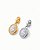 Pingente Oval Cravejado - Banho em ouro - Imagem 3