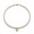 Choker Perola com Medalha - Banho Ouro - Imagem 1