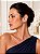 Brinco Ear Cuff Gota Cravejado Safira - Ródio Branco - Imagem 2