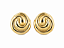Brinco Espiral Orgânico – Banho em Ouro - Imagem 1