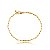 Pulseira Masculina Elo Alongado – Banho em Ouro - Imagem 1