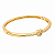 Bracelete Nó Cravejado com Zircônias – Banho em Ouro - Imagem 1