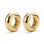Brinco Argola Tubo Lisa – Banho Ouro - Imagem 1