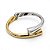 Bracelete Bicolor Design Escultural - Imagem 1