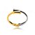 Bracelete Bicolor Design Escultural - Imagem 4