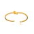 Bracelete Nó Liso Dourado – Banho em Ouro - Imagem 2