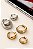 Brinco Trio de Argolas Cravejadas – Banho em Ouro - Imagem 4