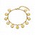 Pulseira Religiosa Medalhas Dez Mandamentos – Banho em Ouro - Imagem 1