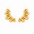 Brinco Ear Cuff Gotas – Banho em Ouro Amarelo 18K - Imagem 1