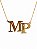 Colar Monograma Personalizado "MP"– Banho em Ouro Amarelo 18K - Imagem 4