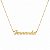 Colar Personalizado Nome "Fernanda" – Banho em Ouro Amarelo 18K - Imagem 1