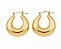 Brinco Argola Bold - Banho em Ouro Amarelo 18k - Imagem 4