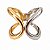 Bracelete Bicolor Articulado Orgânico – Banho em Ouro e Ródio Branco - Imagem 1