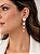 Brinco Esferas Esmaltadas Branco – Banho em Ouro Amarelo 18K - Imagem 3