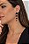 Brinco Longo Esferas Esmaltadas Preto – Banho em Ouro Amarelo 18K - Imagem 3