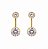 Brinco Ear Jacket Ponto de Luz – Banho em Ouro - Imagem 1