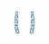 Brinco Ear Cuff Água-Marinha – Banho em Ródio Branco - Imagem 1
