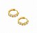 Brinco Argola Cravejada com Zircônias Citrino – Banho em Ouro Amarelo 18K - Imagem 6