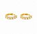 Brinco Argola Cravejada com Zircônias Citrino – Banho em Ouro Amarelo 18K - Imagem 7