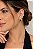 Brinco Oval com Pedra Preta – Banho em Ouro Amarelo 18K - Imagem 3