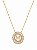 Colar Mandala Navete Letra M– Banho em Ouro Amarelo 18K - Imagem 1