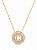 Colar Mandala Navete Letra C – Banho em Ouro Amarelo 18K - Imagem 1