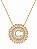 Colar Mandala Navete Letra C – Banho em Ouro Amarelo 18K - Imagem 4