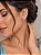 Brinco Ear Cuff Gota Áqua-Marinha – Banho em Ródio Branco - Imagem 2