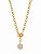 Colar Elo com Pingente Ponto de Luz – Banho em Ouro Amarelo 18k - Imagem 1