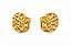 Brinco Orgânico Texturizado - Banho de Ouro Amarelo 18k - Imagem 1