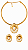 Conjunto Oval Esmaltado – Banho em Ouro 18K - Imagem 1