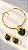 Conjunto Oval Esmaltado Verde Esmeralda – Banho em Ouro 18K - Imagem 6